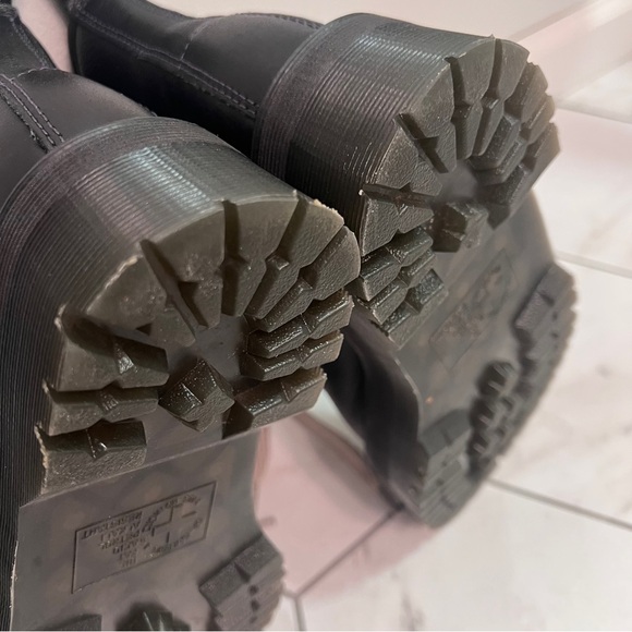 Dr. Martens Jumbo Lace 1460 Quad Rick Owens Black Platform Leather Boots Size 8 - Picture 11 of 11